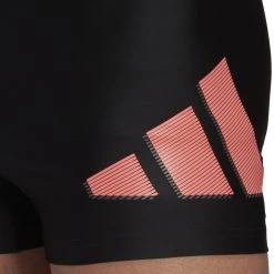 Adidas 3 Bars Boxers Men, noir -Pantalons Homme Soldes adidas 3 bars boxers men black acid red 5