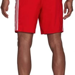 Adidas 3S CLX Shorts Men, rouge -Pantalons Homme Soldes adidas 3s clx shorts men vivid red white 3