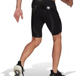 Adidas Adizero 1/2 Tights Men, noir -Pantalons Homme Soldes adidas adizero 1 2 tights men black black 5