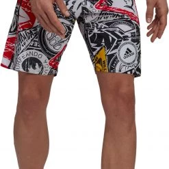 Adidas Badge up Tech Cassic Length Shorts Men, noir/blanc -Pantalons Homme Soldes adidas badge up tech cassic length shorts men black white 4