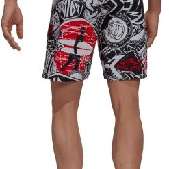 Adidas Badge up Tech Cassic Length Shorts Men, noir/blanc -Pantalons Homme Soldes adidas badge up tech cassic length shorts men black white 6