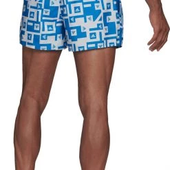 Adidas BOS AOP CLX Shorts Men, bleu/blanc -Pantalons Homme Soldes adidas bos aop clx shorts men blue rush white 3