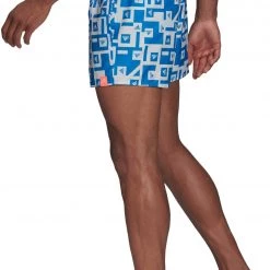 Adidas BOS AOP CLX Shorts Men, bleu/blanc -Pantalons Homme Soldes adidas bos aop clx shorts men blue rush white 4