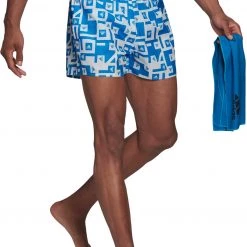 Adidas BOS AOP CLX Shorts Men, bleu/blanc -Pantalons Homme Soldes adidas bos aop clx shorts men blue rush white 5