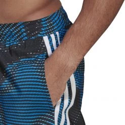 Adidas Melbourne CLX Shorts Men, bleu/noir -Pantalons Homme Soldes adidas melbourne clx shorts men blue rush white 5