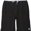 Arena Team Stripe Bermudas Men, blanc/noir -Pantalons Homme Soldes arena team stripe bermudas men black white black 1