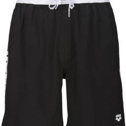 Arena Team Stripe Bermudas Men, blanc/noir