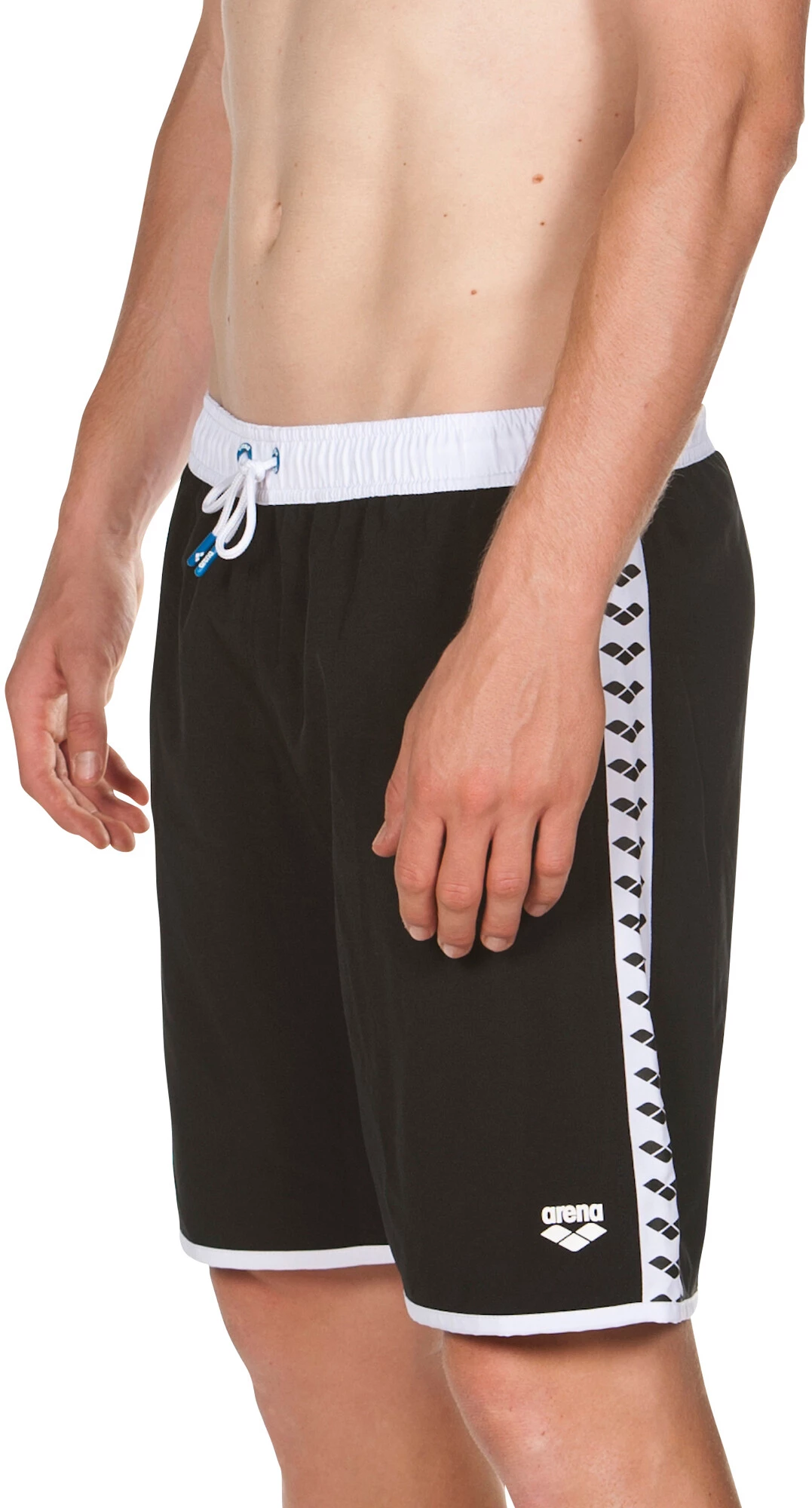Arena Team Stripe Bermudas Men, blanc/noir 7 Arena Team Stripe Bermudas Men, blanc/noir - Image 5