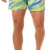 Asics Color Injection Short Homme, gris/vert -Pantalons Homme Soldes asics color injection shorts men hazard green 1