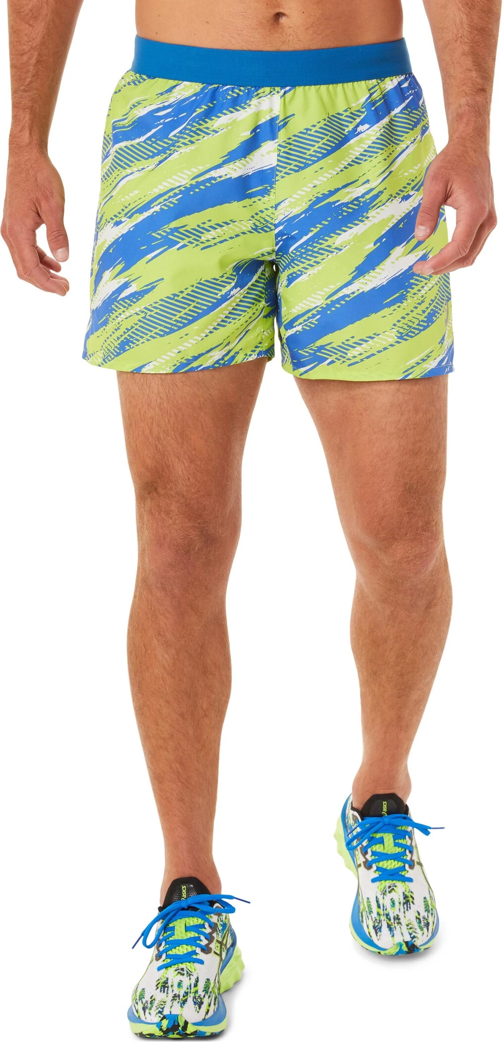 Asics Color Injection Short Homme, gris/vert 3 Asics Color Injection Short Homme, gris/vert