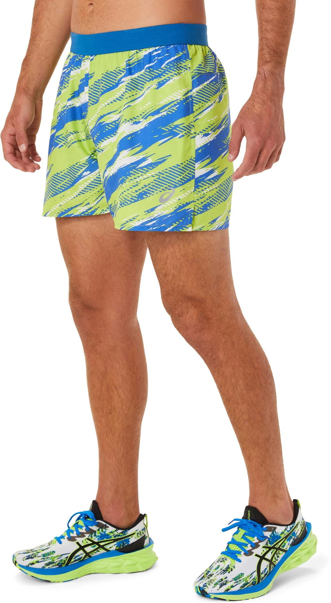 Asics Color Injection Short Homme, gris/vert 4 Asics Color Injection Short Homme, gris/vert - Image 2