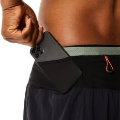 Asics Fujitrail Shorts Men -Pantalons Homme Soldes asics fujitrail shorts men performance black lichen green 5