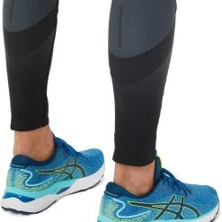 Asics Metarun Collants Homme, noir/gris -Pantalons Homme Soldes asics metarun tights men performance black 6