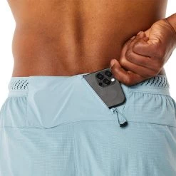 Asics Ventilate 5" Shorts Men, bleu -Pantalons Homme Soldes asics ventilate 5 shorts men light steel 6 1