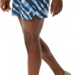 Asics Wild Camo 5" Shorts Men, noir/bleu -Pantalons Homme Soldes asics wild camo 5 shorts men azure performance black 4