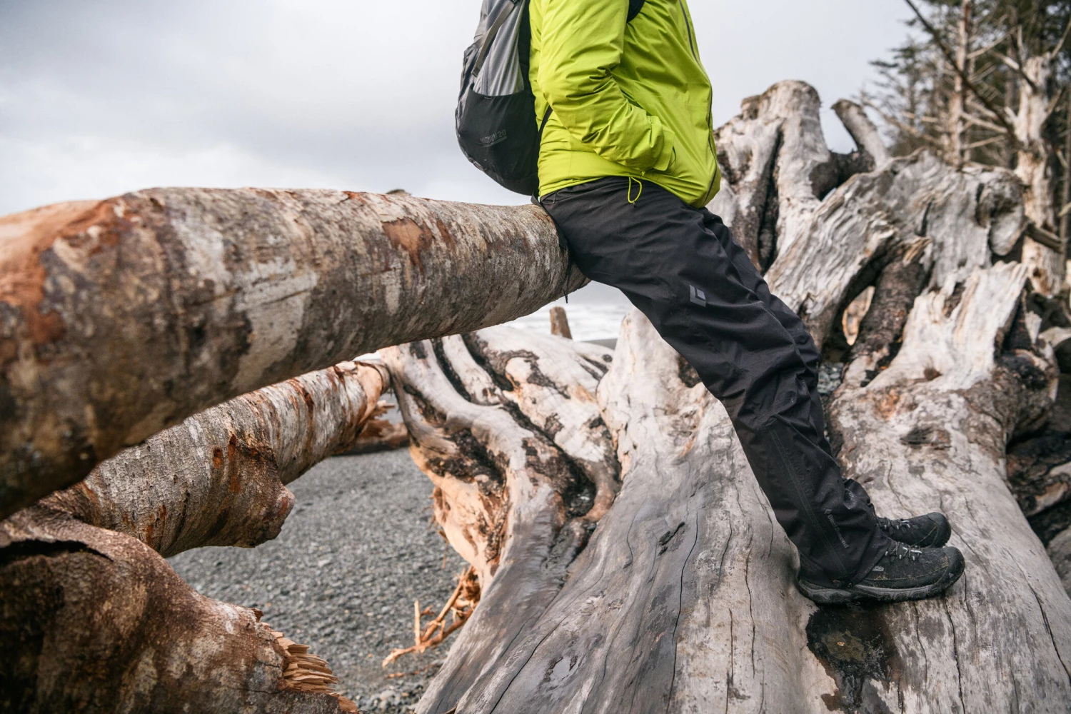 Black Diamond Stormline Stretch Pantalon imperméable Homme, noir 5 Black Diamond Stormline Stretch Pantalon imperméable Homme, noir - Image 3