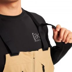 Burton Cyclic Cuissard à bretelles Gore-Tex Homme, beige -Pantalons Homme Soldes burton cyclic bib pants gore tex men kelp 5