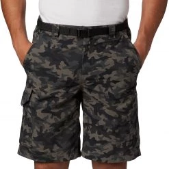 Columbia Silver Ridge Printed Cargo Short Homme, beige -Pantalons Homme Soldes columbia silver ridge printed cargo shorts men black camo 3