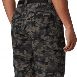 Columbia Silver Ridge Printed Cargo Short Homme, gris/noir -Pantalons Homme Soldes columbia silver ridge printed cargo shorts men black camo 4 2