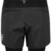 Compressport Trail Short 2 en 1 Homme, noir 1 Compressport Trail Short 2 en 1 Homme, noir -Pantalons Homme Soldes compressport trail 2 in 1 shorts men black 1