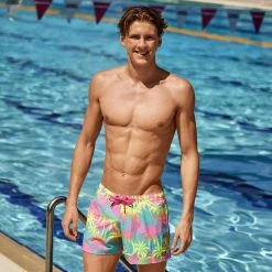 Funky Trunks Shorty Shorts Men, bleu/turquoise -Pantalons Homme Soldes funky trunks shorty shorts men hawaiian heaven 5