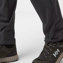 Helly Hansen Brono Pantalon softshell Homme, gris -Pantalons Homme Soldes helly hansen brono softshell pants men ebony 4