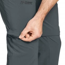 Maier Sports Latit Pantalon à fermeture éclair Homme, gris 8 Maier Sports Latit Pantalon à fermeture éclair Homme, gris -Pantalons Homme Soldes maier sports latit zip off pants men graphite 3