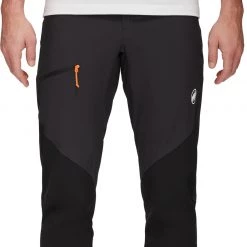 Mammut Courmayeur Pantalon Softshell Homme, gris -Pantalons Homme Soldes mammut courmayeur so pants men black 3