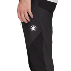 Mammut Courmayeur Pantalon Softshell Homme, gris -Pantalons Homme Soldes mammut courmayeur so pants men black 5