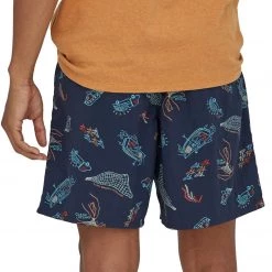 Patagonia Baggies Lights Short 7" Homme, Bleu pétrole -Pantalons Homme Soldes patagonia baggies lights shorts 7 men clean currents tidepool blue 3 1