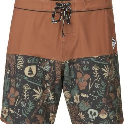 Picture Andy 17" Boardshorts Men, marron/noir