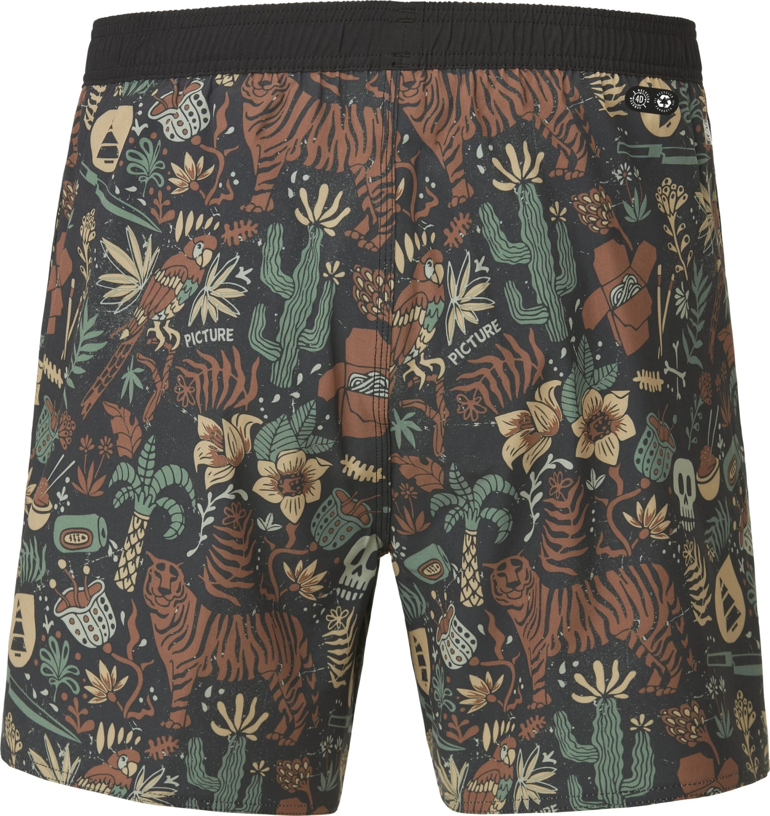 Picture Piau 15" Boardshorts Men, noir/blanc 4 Picture Piau 15" Boardshorts Men, noir/blanc - Image 2