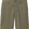 Prana Furrow Short Homme, olive