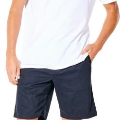 Rip Curl Travellers Short de marche Homme, bleu -Pantalons Homme Soldes rip curl travellers walk shorts men black 3