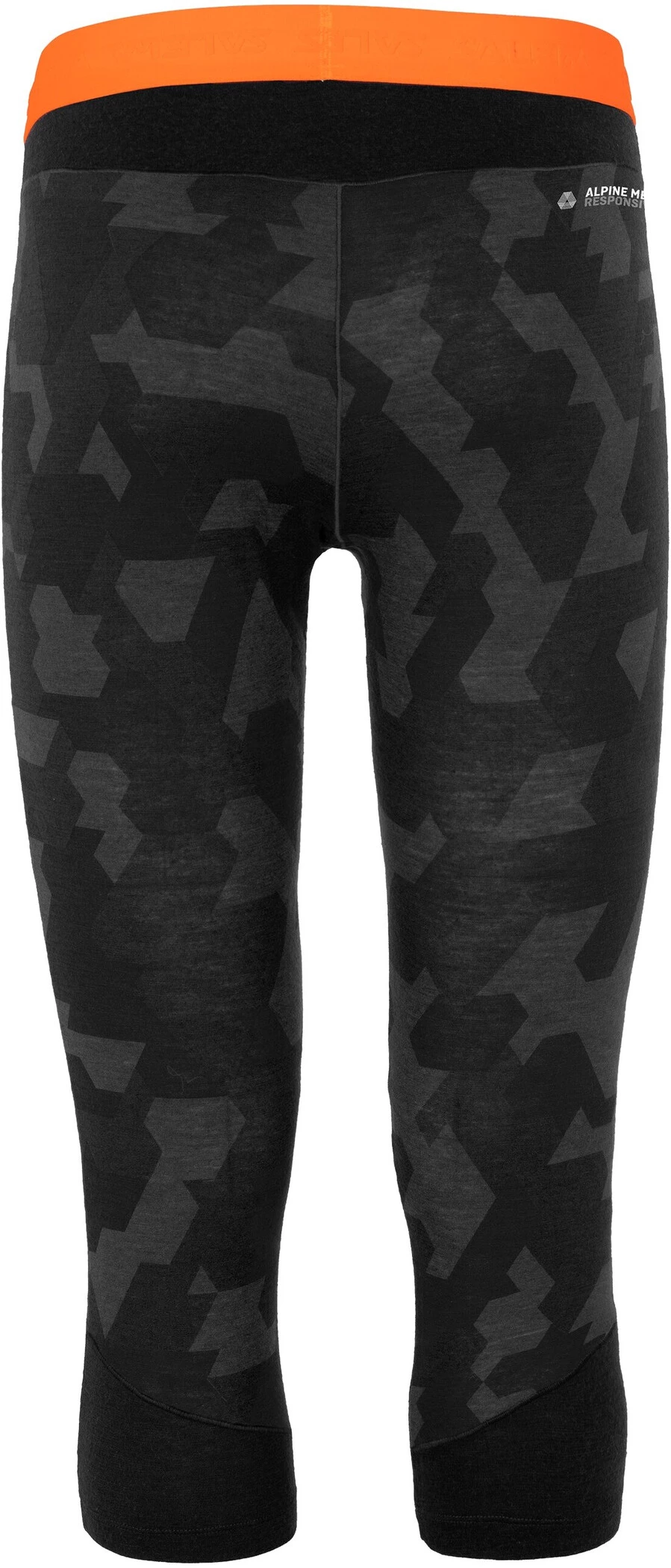 SALEWA Cristallo Warm Alpine Merino Responsive Collants 3/4 Homme, noir 4 SALEWA Cristallo Warm Alpine Merino Responsive Collants 3/4 Homme, noir - Image 2