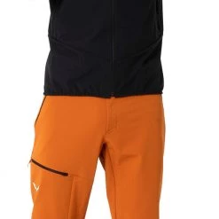 SALEWA Sella Durastretch Pantalon Homme, orange -Pantalons Homme Soldes salewa sella durastretch pants men autumnal 3 1