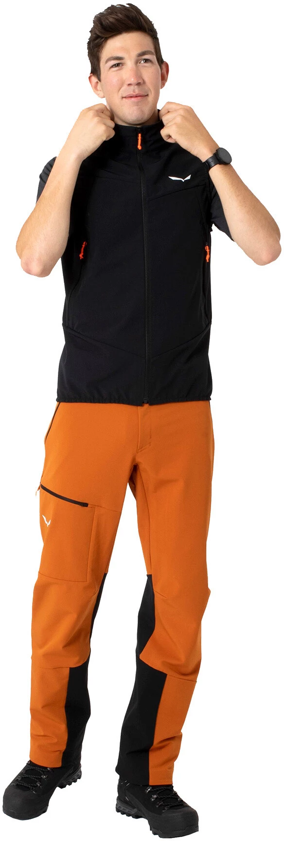 SALEWA Sella Durastretch Pantalon Homme, noir 5 SALEWA Sella Durastretch Pantalon Homme, noir - Image 3