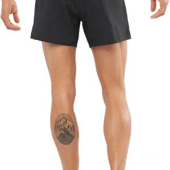 Salomon Cross 5" Shorts Men, noir -Pantalons Homme Soldes salomon cross 5 shorts men black 3