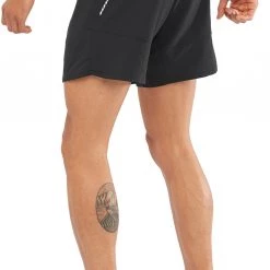 Salomon Cross 7" Shorts NO Liner Men, turquoise/gris -Pantalons Homme Soldes salomon cross 7 shorts no men black 3