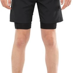 Salomon Cross Twinskin Shorts Men, noir 10 Salomon Cross Twinskin Shorts Men, noir -Pantalons Homme Soldes salomon cross twinskin shorts men black 3