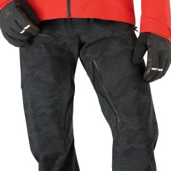 Salomon Outlaw Pantalon 3L Homme, noir/gris -Pantalons Homme Soldes salomon outlaw 3l pants men camo ao 5