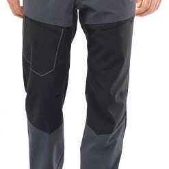 Salomon Wayfarer Secure Pantalon Homme, gris/noir -Pantalons Homme Soldes salomon wayfarer secure pants men ebony black 3