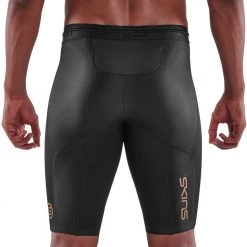 Skins Series-5 Short Collant Homme, bleu -Pantalons Homme Soldes skins series 5 half tights men black 3 2