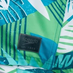 Speedo Printed Leisure 14" Watershorts Men, turquoise/Multicolore -Pantalons Homme Soldes speedo printed leisure 14 watershorts men dark petrol tile neon absinthe white 5