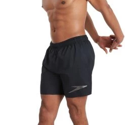 Speedo Sport Logo 16" Watershorts Men, noir -Pantalons Homme Soldes speedo sport logo 16 watershorts men black metallic grey 4