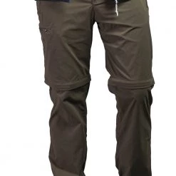 Tatonka Travel Pantalon à fermeture éclair Homme, bleu -Pantalons Homme Soldes tatonka travel zip off pants men bark green 3 2