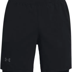 Under Armour Launch SW 2-In-1 7'' Shorts Men, gris/noir