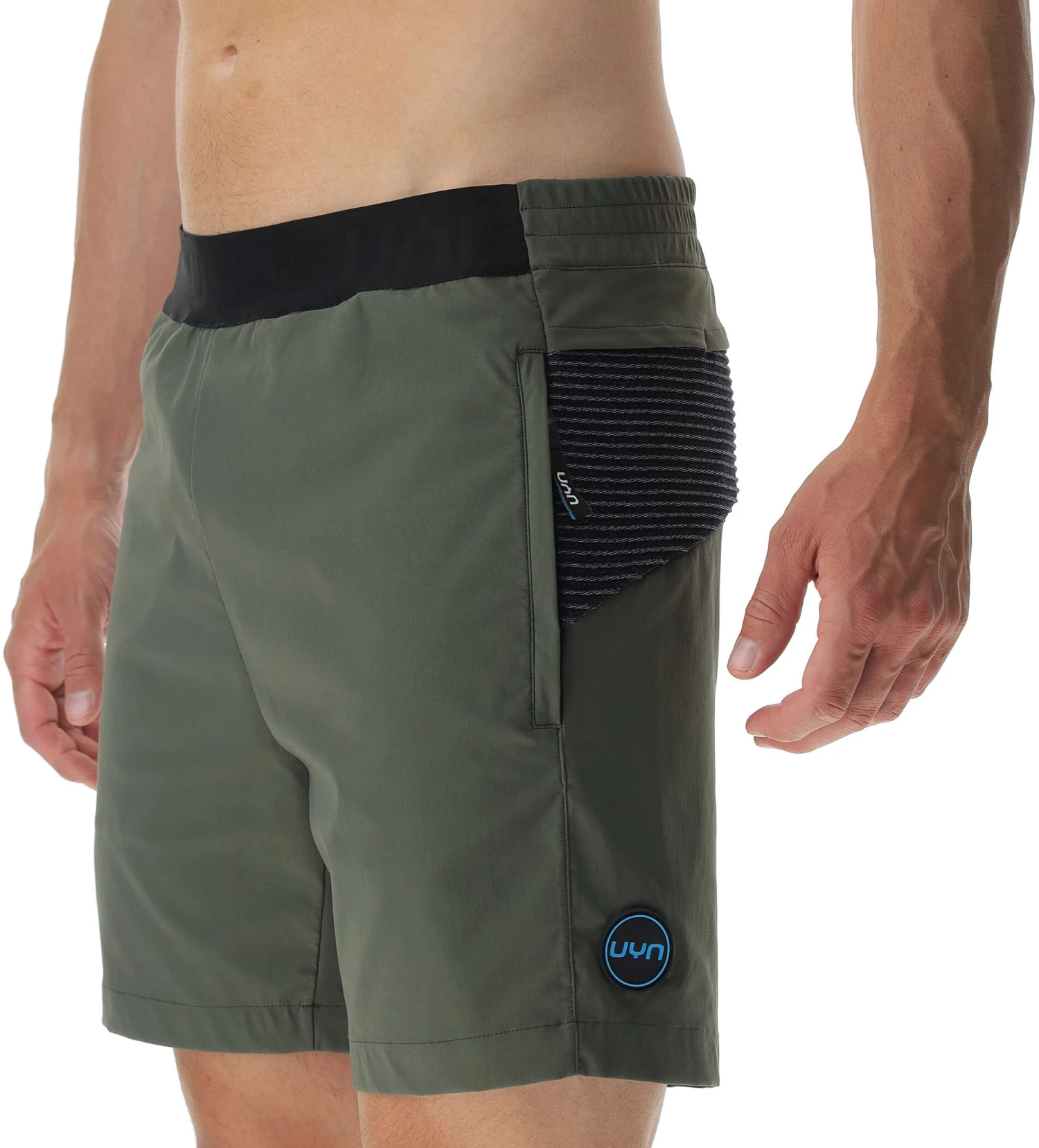 UYN Crossover Short stretch Homme, olive/noir 5 UYN Crossover Short stretch Homme, olive/noir - Image 3