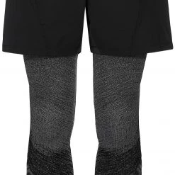 UYN Exceleration Shorts 2 En 1 Homme, noir