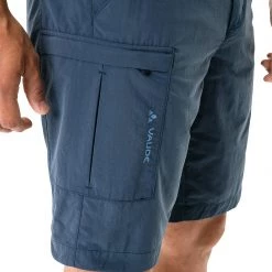 VAUDE Farley V Bermuda Homme, bleu -Pantalons Homme Soldes vaude farley v bermudas men dark sea 6